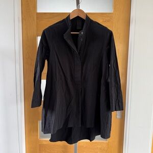 Kedem Elegant Black Button-Down Shirt for Women